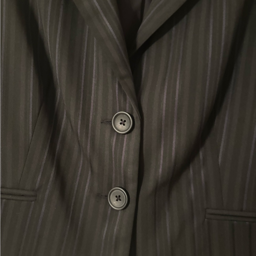 NWT Express Black Pinstripe Blazer - Picture 4 of 10